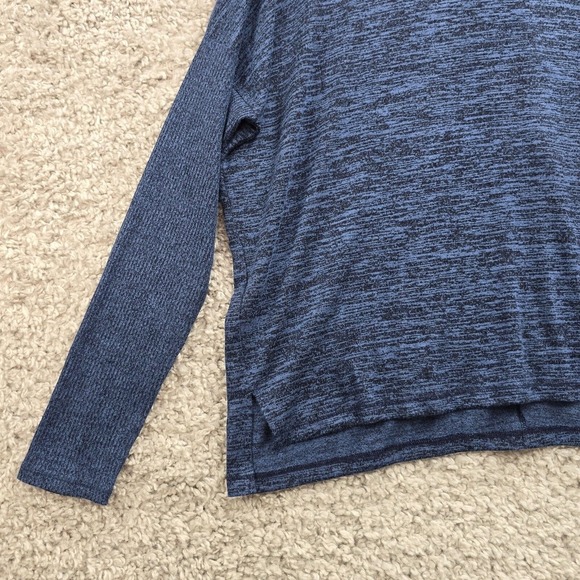 Rag & Bone Amelie Cutout Back Top Womens Large Blue Soft Minimal Knit Pullover - Picture 3 of 14